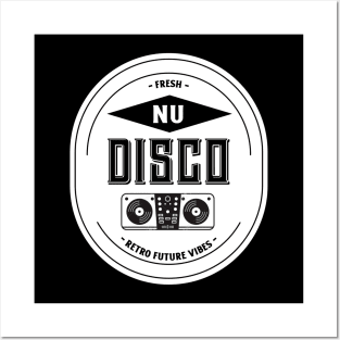 FRESH NU DISCO (black) Posters and Art